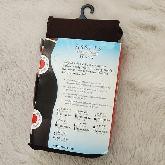 Spanx Red Hot Opaque Shaping Tights High-Waist Brown Plus Size 7/G NWT - Picture 4 of 8